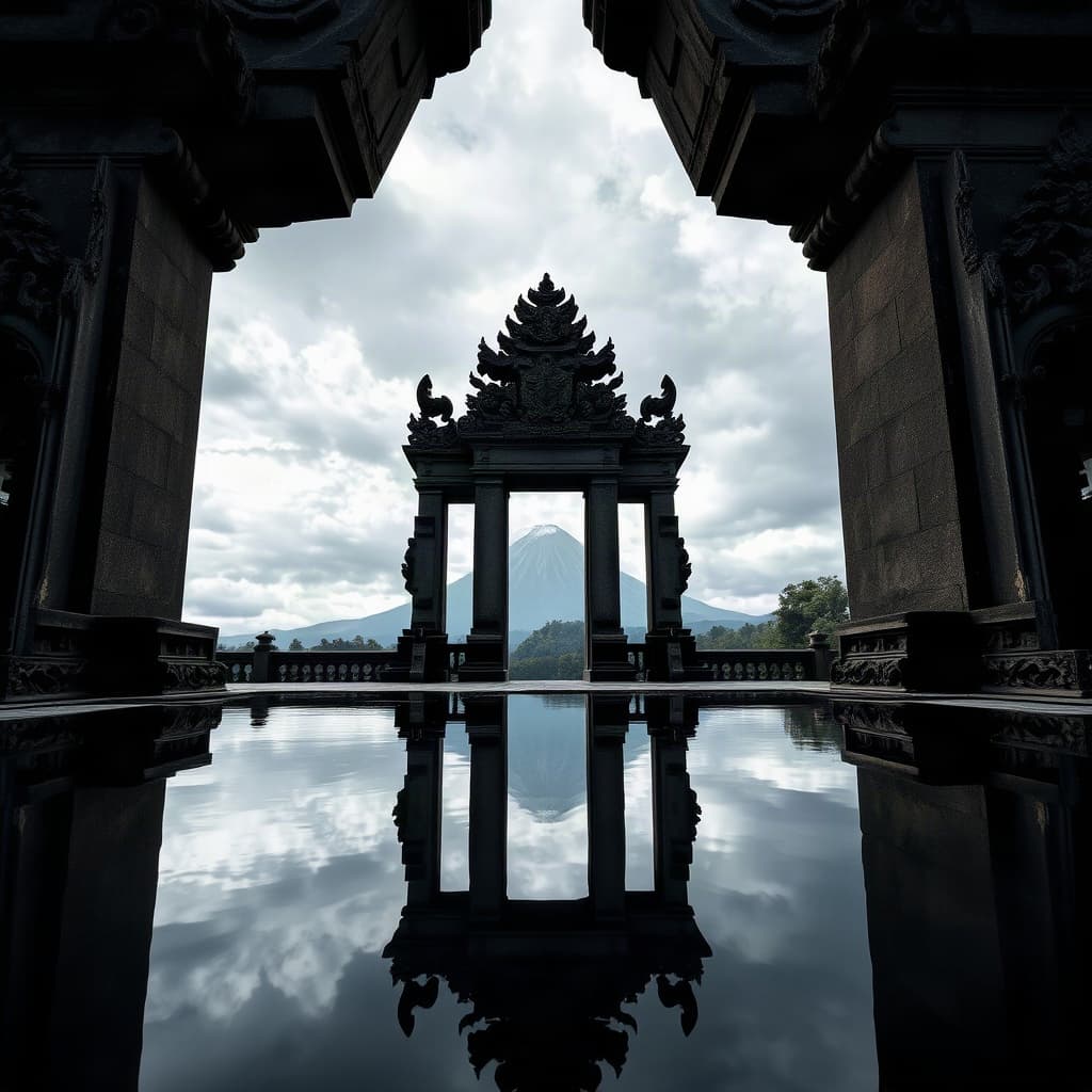 Candi bentar temple gate in Bali