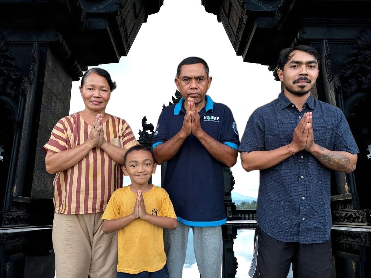 The Giddy Bikes family in Gianyar, Bali